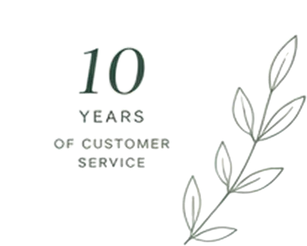 10years of customer service